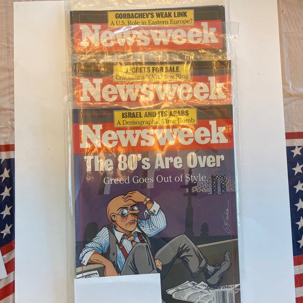 Vintage Newsweek Magazine Lot 1988 Robert Kennedy RFK 60s 80s History 3 Issues